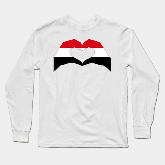 We Heart Yemen Patriot Series Long Sleeve T-Shirt by Village Values